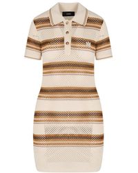 Amiri - Ma Stripe Polo Mini Dress - Lyst