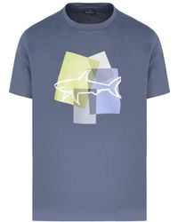 Paul & Shark - Cotton Shark Print T Shirt - Lyst