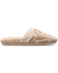 Versace - Cotton Terry Baroque Slippers - Lyst