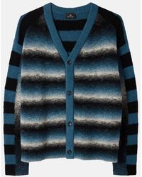 Paul Smith - Striped Button Thru Cardigan - Lyst