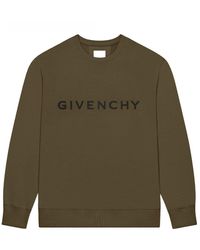Givenchy - Archetype Logo Sweatshirt Khaki - Lyst