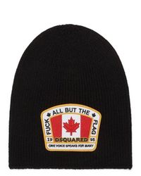 DSquared² - Flag Beanie Hat - Lyst