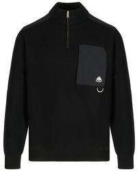 Moose Knuckles - Elowan 1/4 Zip Sweater - Lyst