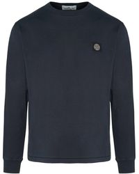 Stone Island - S0013 Patch Logo Ls Tee - Lyst