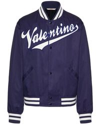 Valentino - Branded Bomber Jacket - Lyst