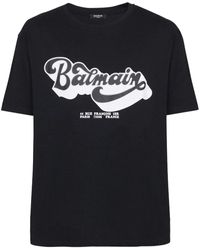 Balmain - Logo 70s T-shirt - Lyst