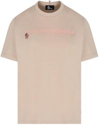 Moncler - Branded Cotton T Shirt - Lyst