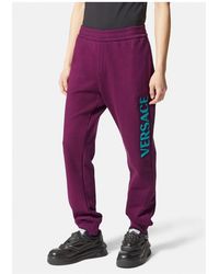 Versace - Ricamo Cuffed Joggers - Lyst