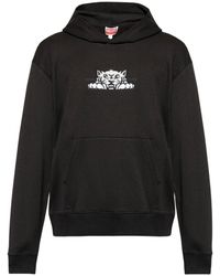KENZO - Happy Tiger Embroidered Classic Hoodie - Lyst