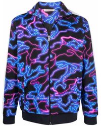 Valentino - Neon Print Track Top - Lyst