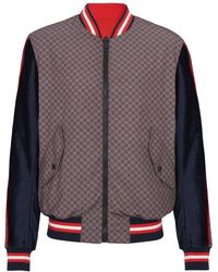 Balmain - Mini Monogram Bomber Jacket Brown - Lyst