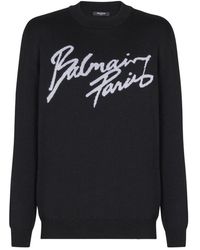 Balmain - Merino Wool Sweater - Lyst