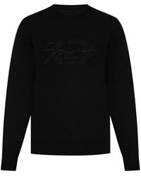 Givenchy - Branded Wool Sweater - Lyst