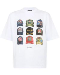 DSquared² - Iconique Loose Fit Tee - Lyst