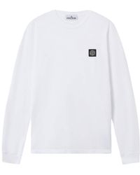 Stone Island - S0013 Patch Logo Ls Tee - Lyst