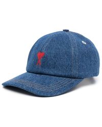 Ami Paris - Red Adc Embroidery Cap - Lyst