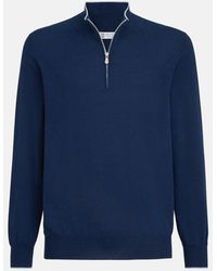 Brunello Cucinelli - 1/4 Zip Sweater - Lyst