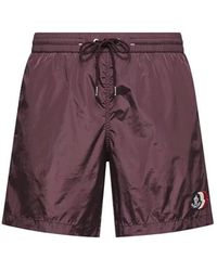 Moncler - Archive Logo Swimshorts - Lyst