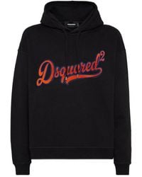 DSquared² - Relax Fit College Logo Hoodie - Lyst