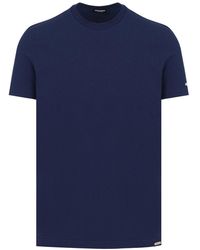 DSquared² - Branded Crewneck Cotton T Shirt - Lyst