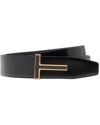 Tom Ford - Reversible Shiny Leather 40mm Belt - Lyst