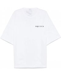 McQueen - Exploded Logo Over Fit T Shirt - Lyst