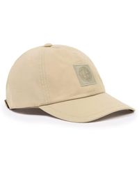 Stone Island - Ghost S00f1 Patch Logo Cap Colour: Beige - Lyst