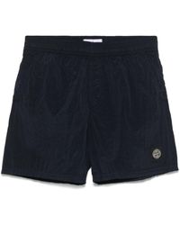 Stone Island - Compass Patch S0043 Swimshorts - Lyst