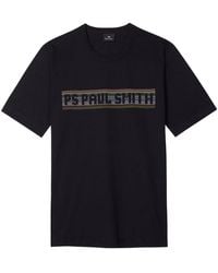 Paul Smith - Ps Casual Fit Text T Shirt - Lyst