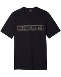 Paul Smith - Ps Casual Fit Text T Shirt - Lyst