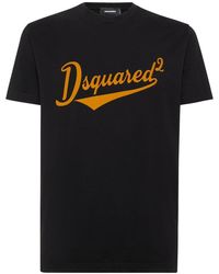 DSquared² - Short Sleeve Cotton T-Shirt With Logo - Lyst