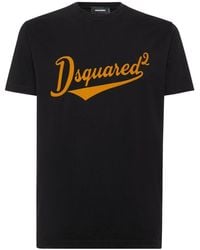 DSquared² - Short Sleeve Cotton T-Shirt With Logo - Lyst