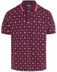 Vivienne Westwood - All Over Orb Polo Shirt - Lyst