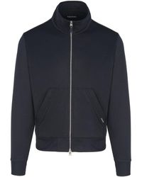 Tom Ford - Technical Track Funnel Neck Top Black - Lyst