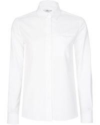 Maison Margiela - White Cotton Poplin Shirt - Lyst