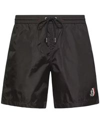 Moncler - Archive Logo Swimshorts - Lyst