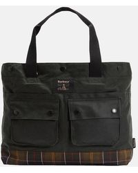 Barbour - Field Wax Tote Bag - Lyst