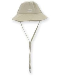 Ami Paris - Ami Drawstring Bucket Hat - Lyst