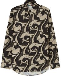 Paul Smith - Swan Print Tailored Shirt - Lyst