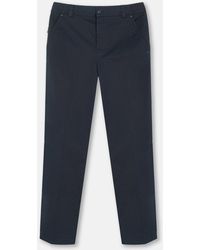 Moncler - Straight Leg Cotton Trousers - Lyst