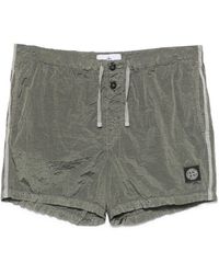 Stone Island - Compass Patch S0043 Shorts - Lyst
