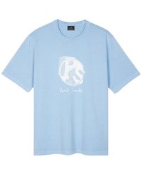 Paul Smith - Ps Logo Cotton T Shirt - Lyst