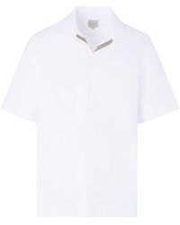 Paul Smith - Regular Fit Stripe Trim Shirt - Lyst