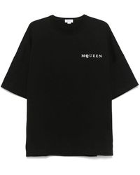 McQueen - Exploded Logo Over Fit T Shirt - Lyst