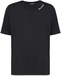 Balmain - Stitch Collar T-shirt - Lyst