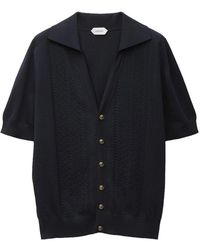 Versace - Knit Sweater Greca Lace Stitch - Lyst