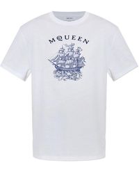 McQueen - Ship Tattoo T Shirt - Lyst