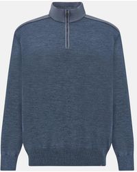 Paul & Shark - Technical Wool 1/4 Zip Typhoon Sweater - Lyst