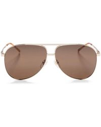 Gucci - Webbing Aviator Sunglasses - Lyst