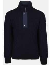 Paul & Shark - Moon Badge 1/4 Zip Sweater - Lyst